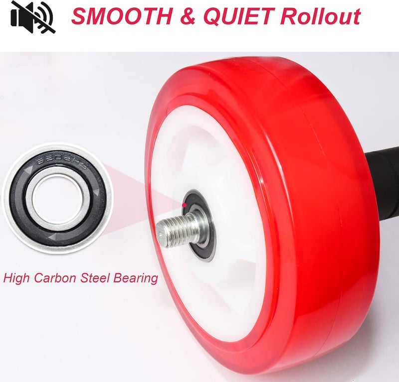 PALLOTH Ab Roller Wheel, Core Exercise Equipment - 880 lbs Weight Capacity, No Noise Ab Wheel for Home Gym Workout - Image 4